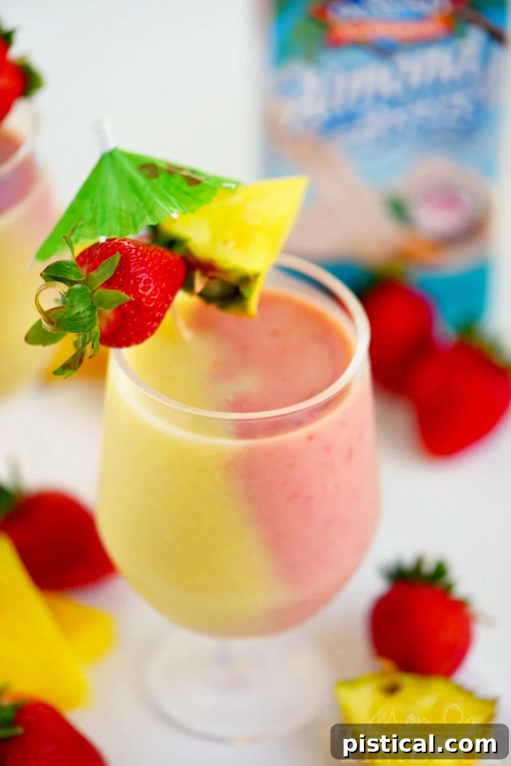 Enjoy a refreshing Skinny Miami Vice Shake to beat the summer heat.