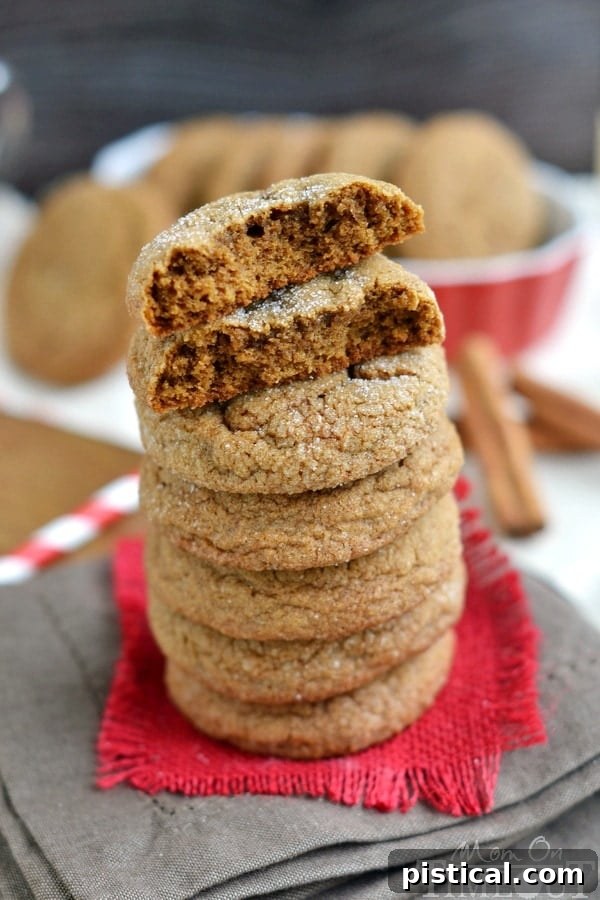 Soft and chewy Perfect Soft Ginger Cookies, a warmly spiced holiday favorite.
