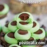 Chocolate Mint Cream Cheese Buttons