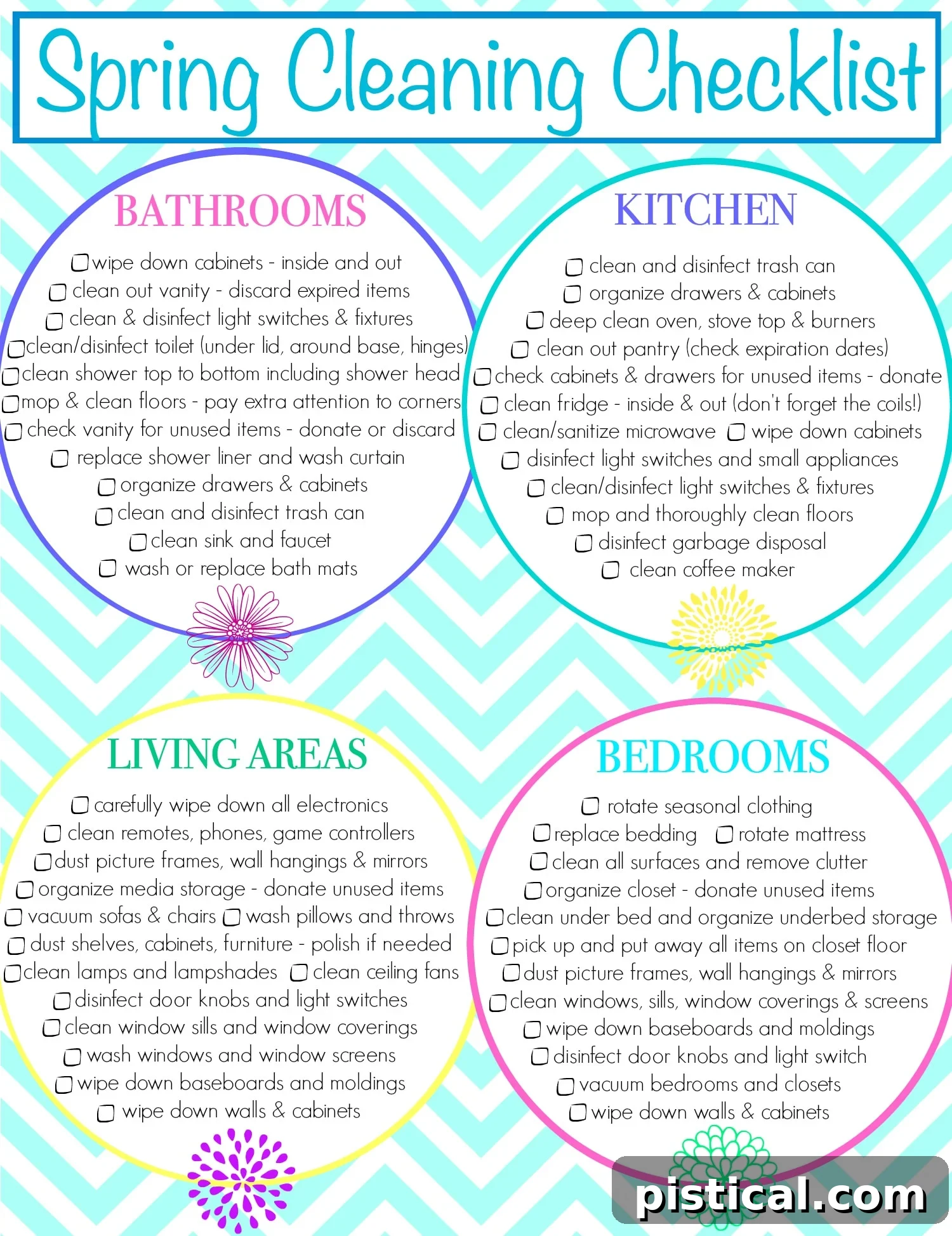 Get a jump start on spring cleaning this year with this printable Spring Cleaning Checklist! Plus I've got included my favorite tips and tricks that will have your home sparkling in no time! // Mom On Timeout