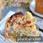 Sumptuous Deep Dish Ham and Asparagus Quiche 6 Deep Dish Ham and Asparagus Quiche