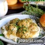 Herbed Turkey Meatballs with Gravy