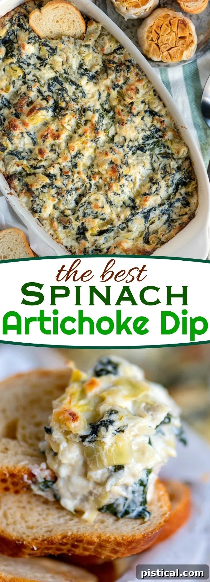 best spinach artichoke dip collage