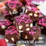 Dark Chocolate Raspberry Fudge
