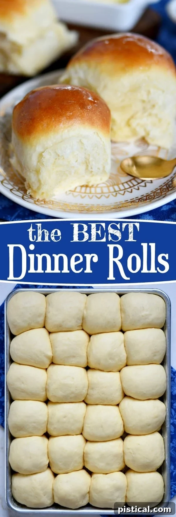 Best dinner rolls recipe - a close up of golden brown rolls
