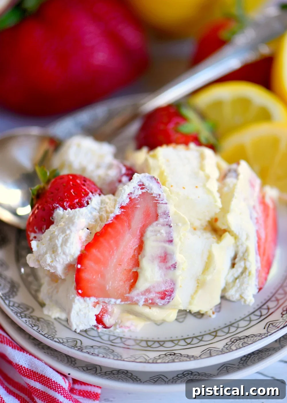 strawberry-trifle-lemon-curd showing the combined whipped topping and lemon curd layer