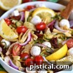 Zucchini Pasta Salad with Sun Dried Tomatoes and Mozzarella