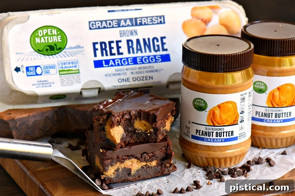 Safeway Open Nature ingredients for a delicious brownie recipe