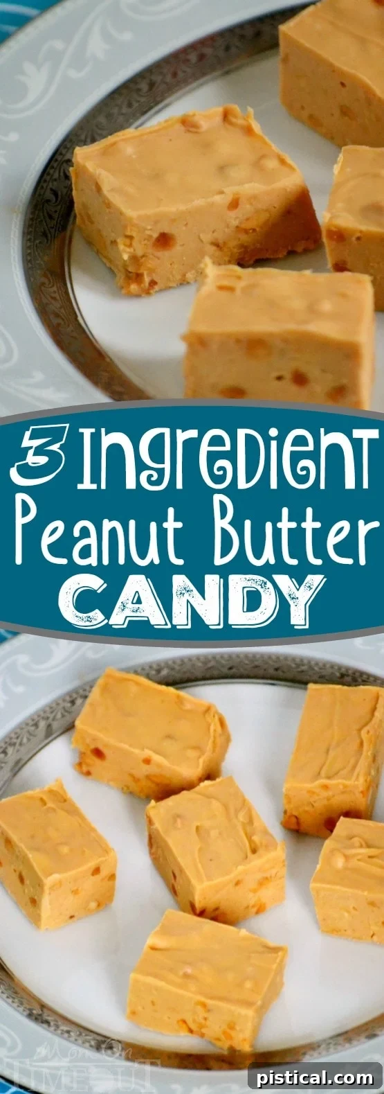 Delicious 3-ingredient Peanut Butter Candy recipe, a perfect homemade sweet treat for any occasion. Quick, easy, and satisfying!