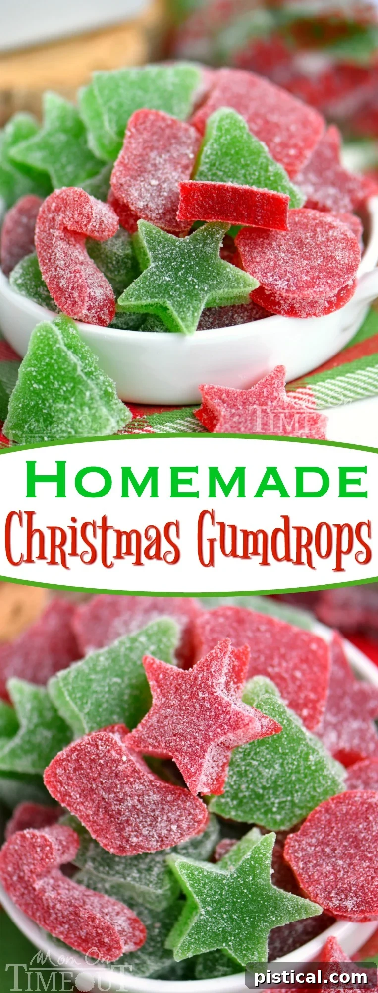 Beautifully presented Christmas gumdrops. christmas-gumdrops-display