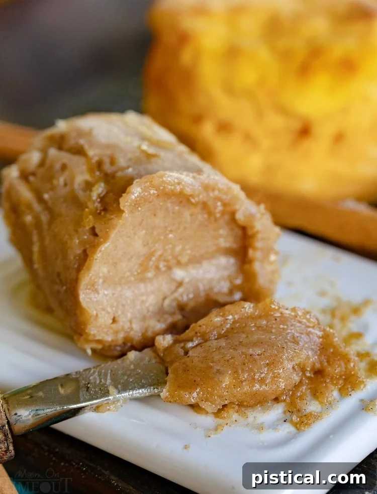 Close up of Cinnamon Brown Sugar Butter in a small dish