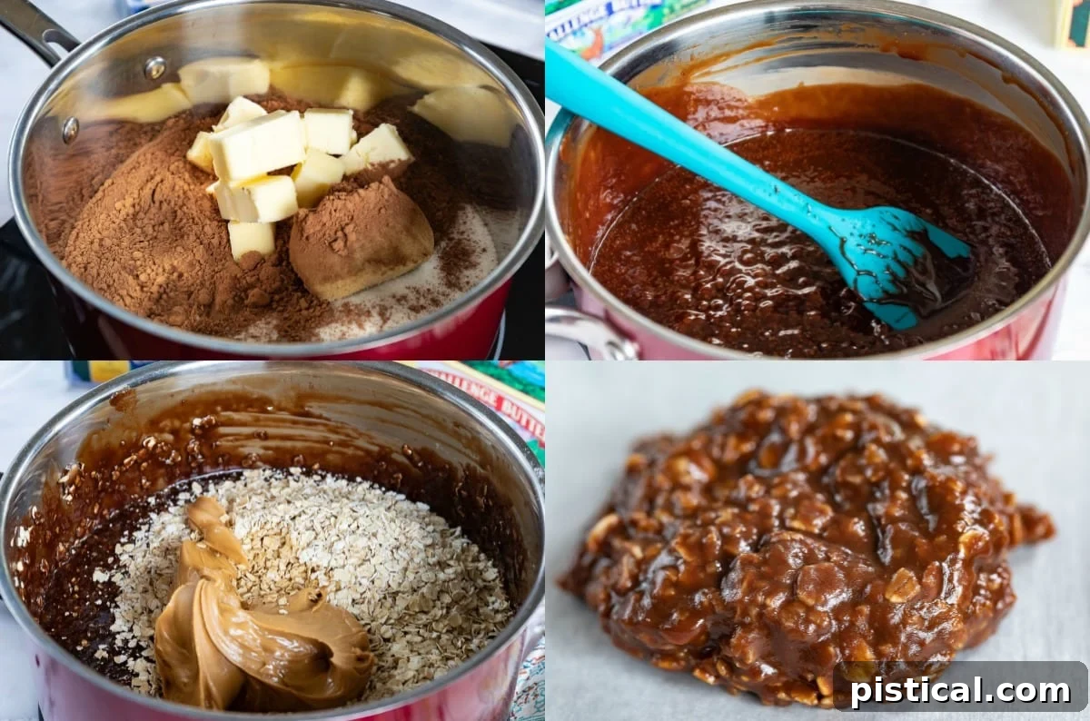 Effortless No-Bake Delights 4 how to make no bake cookies recipe step by step images
