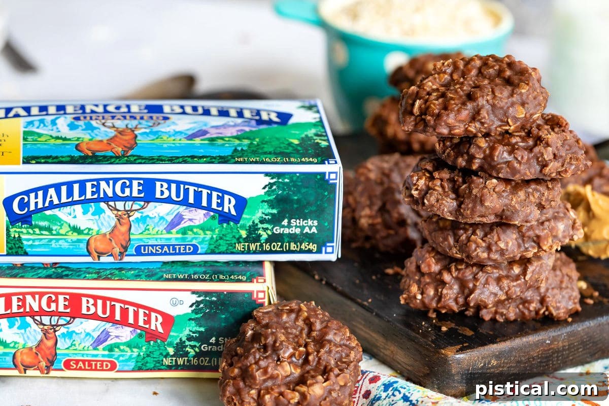 Effortless No-Bake Delights 5 peanut butter no bake cookies with Challenge butter