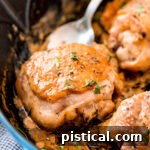 Creamy Mustard Baked Chicken Thighs
