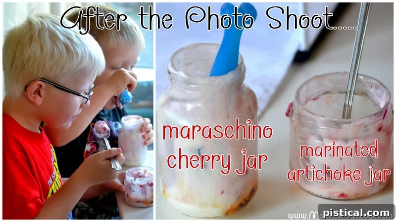 A happy child enthusiastically enjoying a honey vanilla parfait, demonstrating just how delicious and appealing this make-ahead breakfast is for kids.