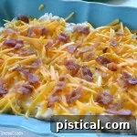 Loaded Mashed Potato Bake ready to be served