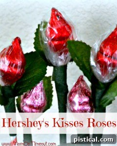 Elegant Hershey's Kisses Roses, ideal for weddings, Valentine's Day, and anniversaries.
