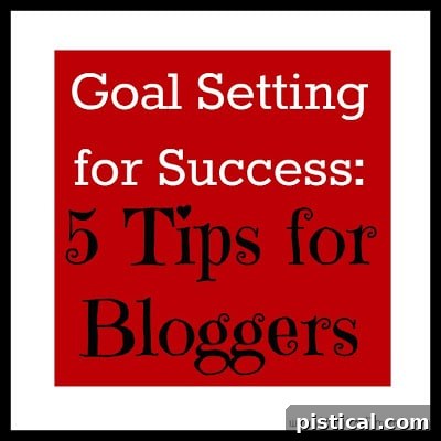 Blogger setting ambitious goals for success, planning blog growth and strategy