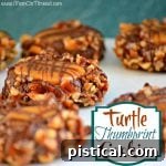 Delicious Turtle Thumbprint Cookies