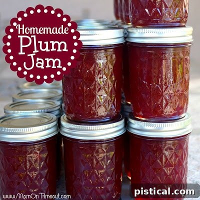 Homemade Plum Jam | So much better than store bought jam! Homemade Plum Jam on Biscuits and Toast