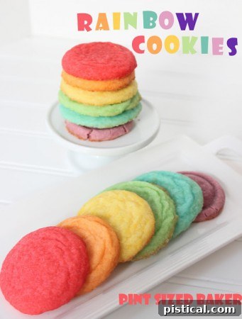 Delicious Rainbow Cookies from Pint Sized Baker, with vibrant colorful layers and a delightful taste.