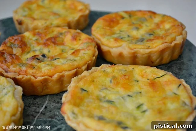Mini Zucchini and Green Chile Quiches - Perfect for breakfast, brunch, or dinner, these individual quiches are a family favorite.