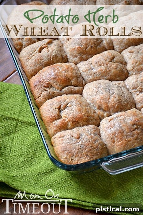 Easy Homemade Potato Herb Wheat Rolls | A delicious addition to any meal! Delicious and easy homemade potato herb wheat rolls, perfect for any meal.