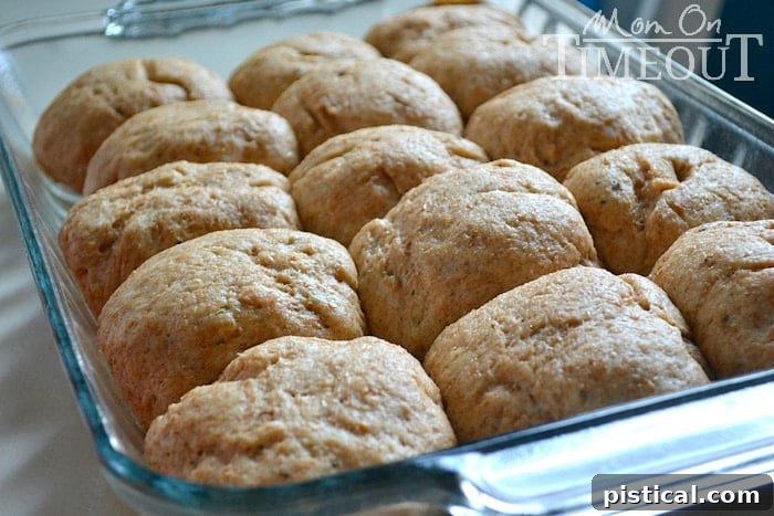 Easy Homemade Potato Herb Wheat Rolls | A delicious addition to any meal! Whole wheat rolls dough rising perfectly, a key step in making fluffy homemade bread.