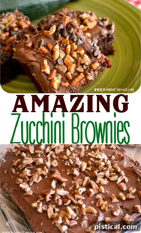 Fudgy Zucchini Brownies 3 Close-up of Amazing Zucchini Brownies in a pan