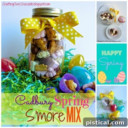 Cadbury Spring S'more Mix, a festive mix with Cadbury eggs and marshmallows.