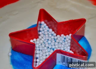 Creating the Star on Captain America Cake