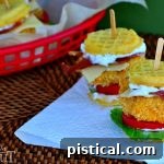 Buttermilk Chicken Ranch Waffle Slider ready to serve