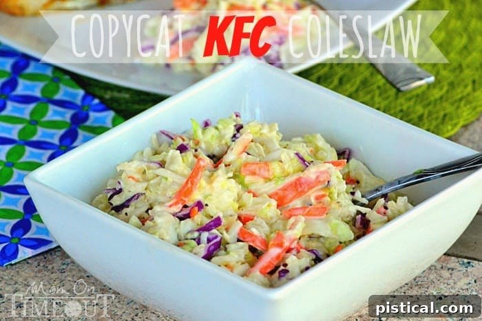 Copycat KFC Coleslaw: The Ultimate Side Dish KFC Copycat Coleslaw with perfect texture and dressing, ideal for sharing or enjoying solo.