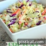 Copycat KFC Coleslaw in a white bowl