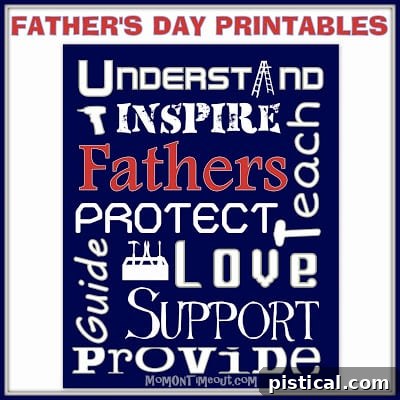 Thoughtful Father's Day Printable Gift Idea