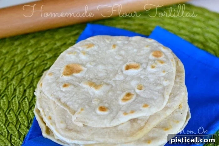 Easy Homemade Flour Tortillas | MomOnTimeout.com