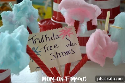 Close-up of fluffy Truffula Tree Straws