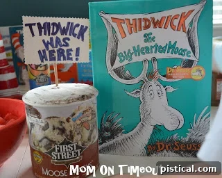 Moose Tracks ice cream, a nod to Thidwick The Big-Hearted Moose