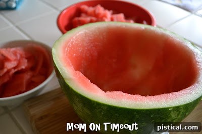 Watermelon base for fruit hats
