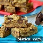 Reese's Peanut Butter Oatmeal Cookie Bars