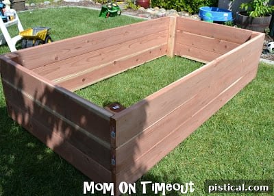 attaching final side of planter box