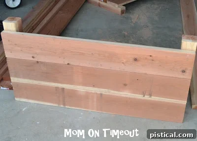 completed short side of planter box