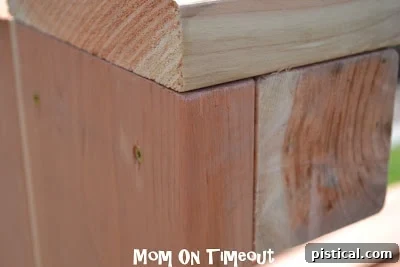 connecting long sides of planter frame