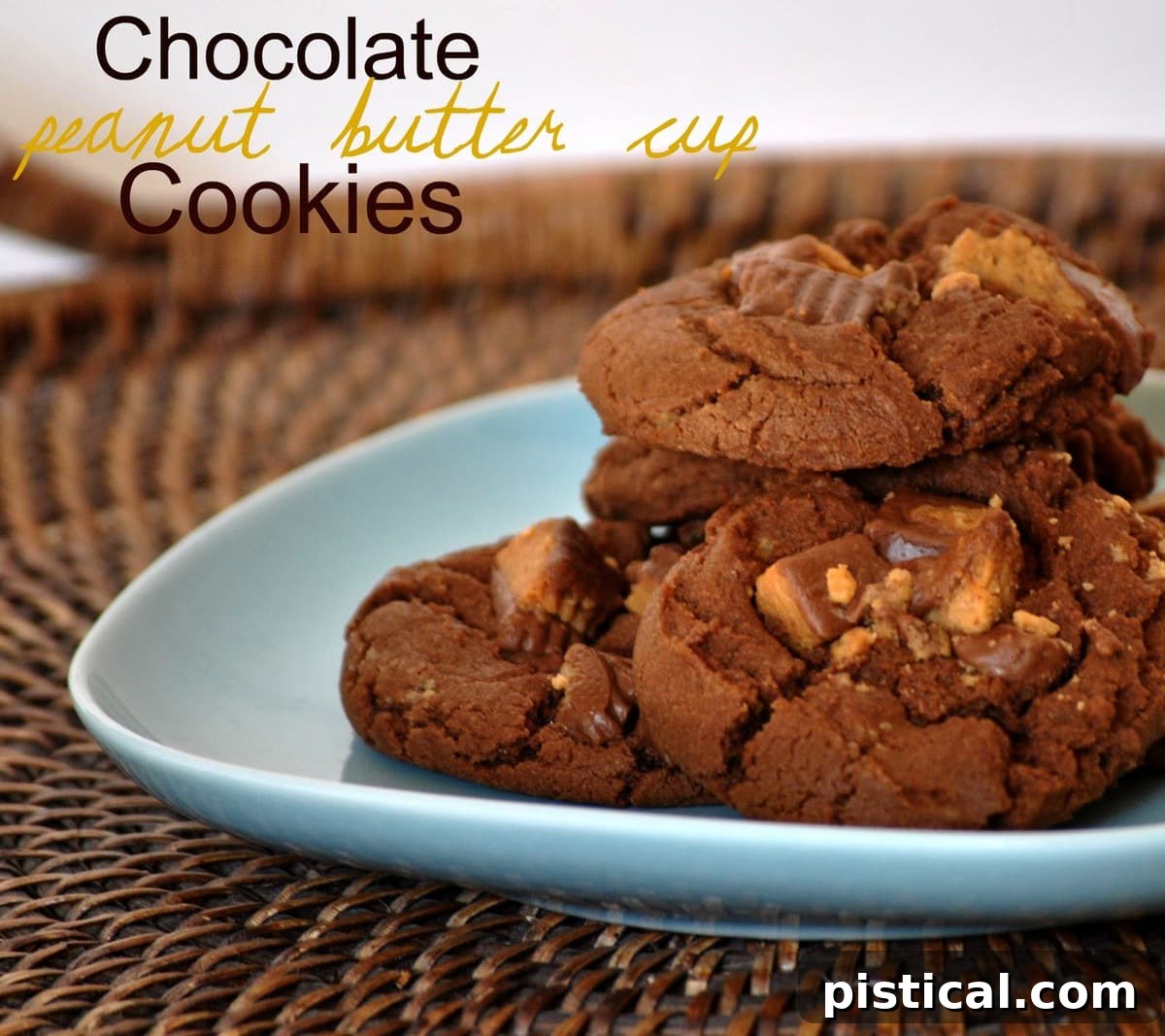 Chocolate Peanut Butter Cup Cookies