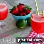 Strawberry Lime Agua Fresca Recipe Image