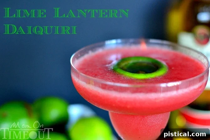 Lime Lantern Daiquiri drinks on a party table