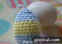 Last Stages of Crocheting an Easter Egg