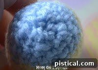 Finished Crocheted Easter Egg with Flower Embellishment