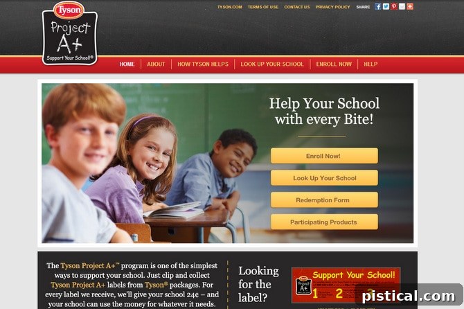 Effortlessly enroll your school in the Tyson Project A+ program today to start earning crucial funds for essential school supplies and programs. Visit the website to sign up now! #ClipForSchool #TysonProjectAplus