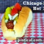 Chicago-Style Hot Dog with all the classic toppings